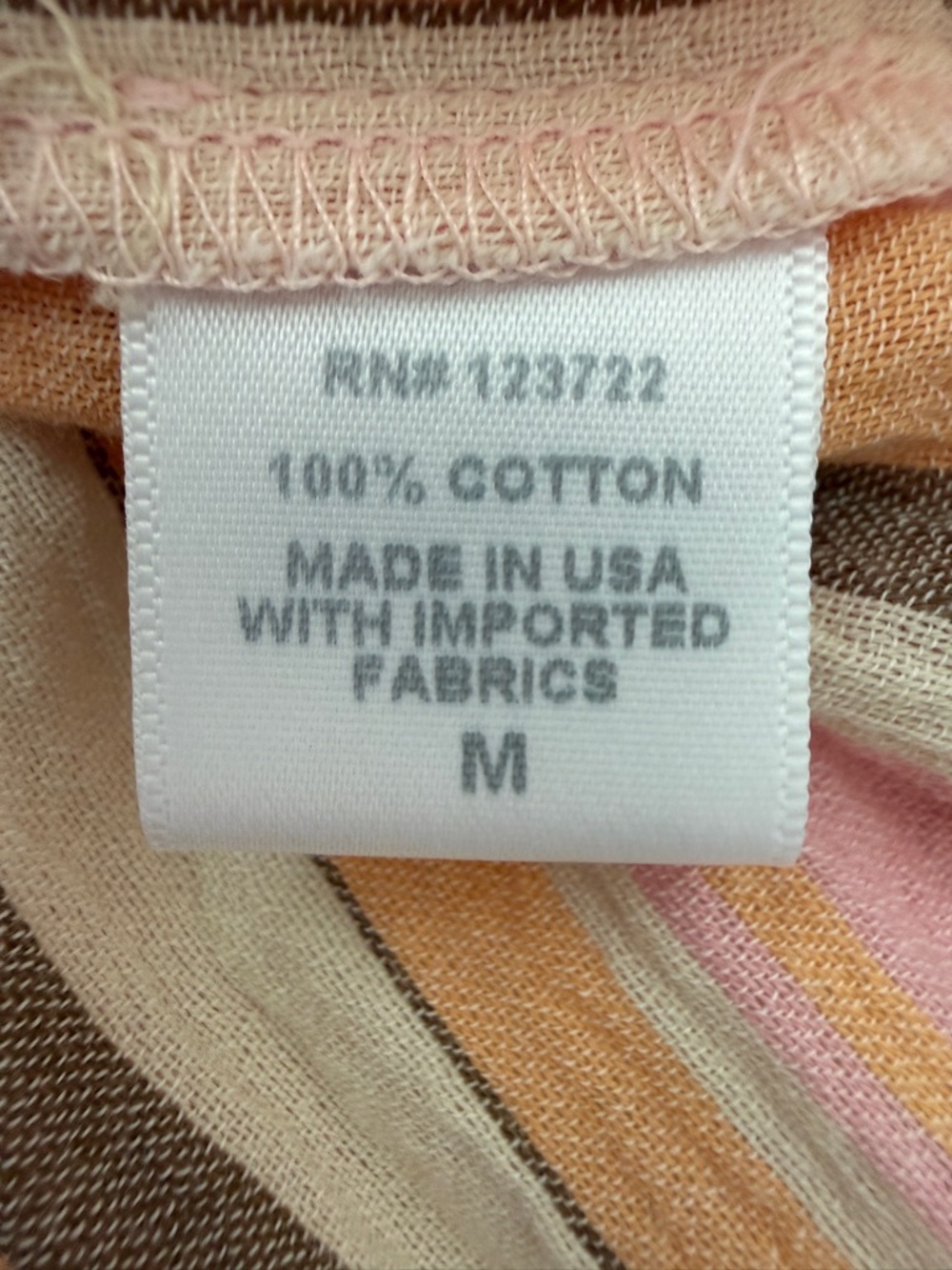 Xirena Carah Cotton Gauze Top in Pink Sunset Villa Stripe Size M New with Tags - Picture 7 of 10